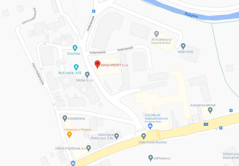 Mapa - MASOPROFIT.CZ<br>Praha Hrdlořezy