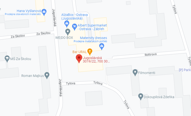 Mapa - MASOPROFIT.CZ - Ostrava